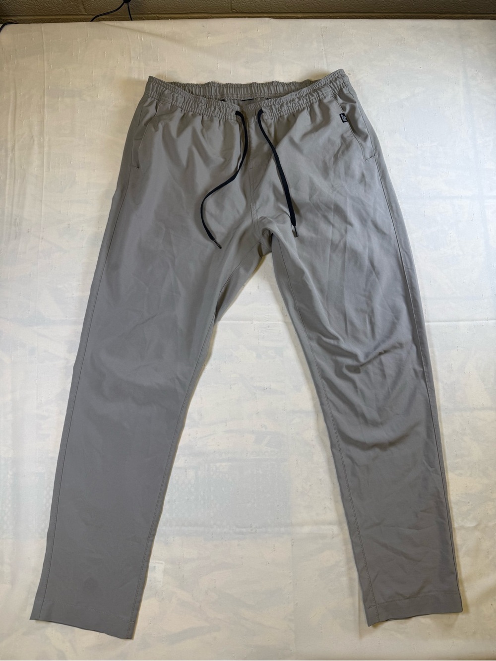 Lost Men's Light Gray Jogger Pants with Black Drawstring